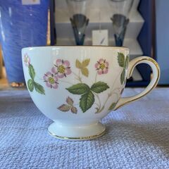WEDGWOOD ウェッジウッド 5客セット WILD STRAWBERRY ワイルドストロベリー カップ＆ソーサー●BA01N065の画像