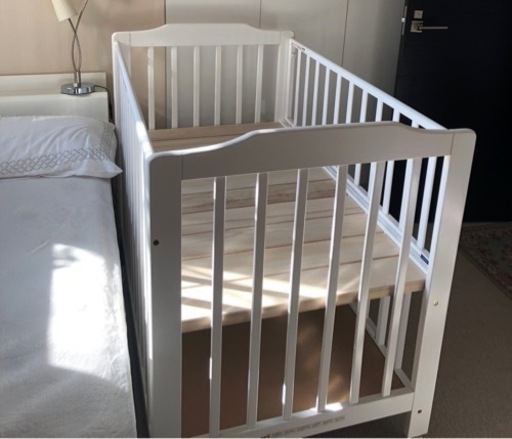 【美品】KATOJI カトージ ベビーベッド ハイタイプ　床板すのこ タチベッド