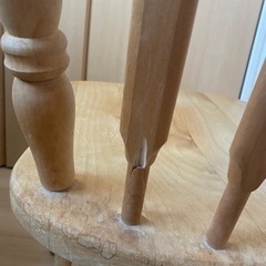 木製　イスの画像