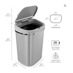 人感センサー付きゴミ箱（無料)(中目黒で引き取り) FREE motion sensor bins (Nakameguro pick up)の画像