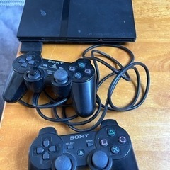 プレステ2 本体　リモコン2個　ソフト1個