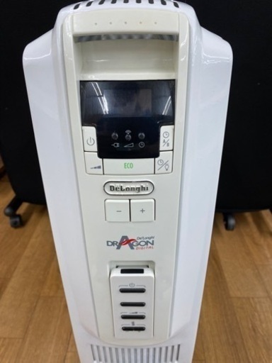 I343 ?  DeLonghi ★ 電気暖房 ドラゴンデジタル オイルヒーター 1500W 転倒時自動電源遮断装置 折りたたみ式キャ