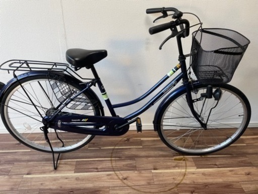★中古格安！26インチ自転車　ブルー シティサイクル　ママチャリ