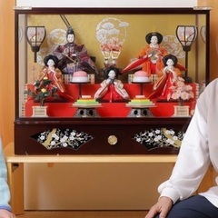 お雛様 雛人形 アンティーク オルゴール付き ケース入り昭和５５年購入の画像