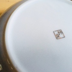 【値下げ】三洋陶器◎四季の花　器揃え　中鉢1.小鉢5、木製フォークスプーンのセット　未使用保管品　箱入りの画像