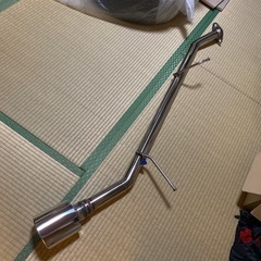 50エスティマ ストレートステンレスマフラー 