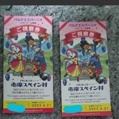 志摩スペイン村 ペア チケット 2枚