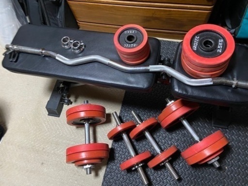 アイロテック ダンベル、バーベルセット