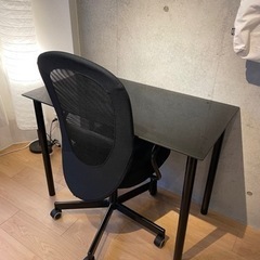 【値下げしました！】IKEA デスク チェア セット 在宅ワーク...