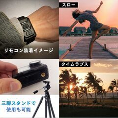 ポジカメアクション(32GB microSD セット) アクションカメラ ポケット 小型 4K/60fps 録画 両面ディスプレイ 6軸 手振れ補正 防水 防塵 日本語説明書付きの画像