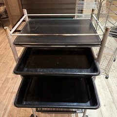 理美容ワゴン　スチールワゴン　3個セットの画像