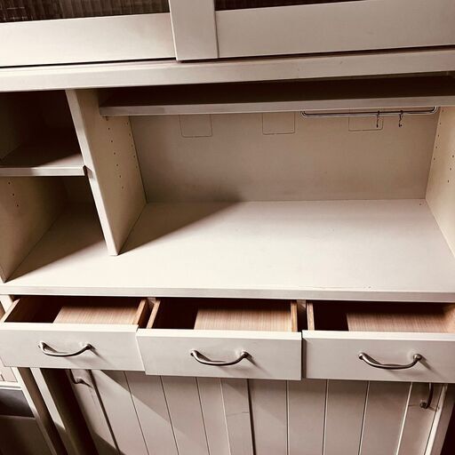  11395  2枚扉フック付き食器棚   ?2月23、25、26日八尾市 条件付き配送無料！    
