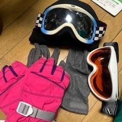 雪山小物セット+スノボウェア上下