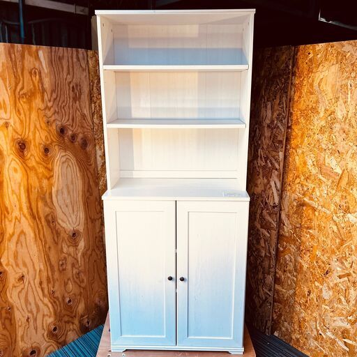 11660 IKEA 書棚　2枚扉リビング収納　   2月25、26日 門真市 条件付き配送無料！