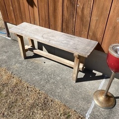 ビンテージ　木製ベンチ　