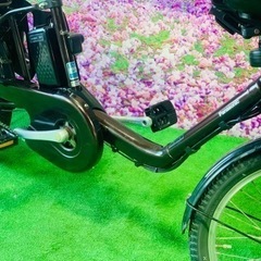 4887子供乗せ電動アシスト自転車パナソニック3人乗り20インチ