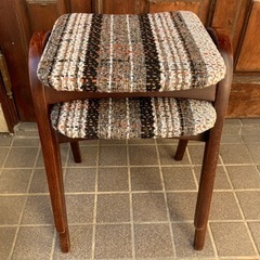 秋田木工　スタッキング　曲木スツール　ブナ材　2脚セット　1990年代 秋田木工 スタッキング 曲木スツール ブナ材 2脚セット 1990年代 秋田