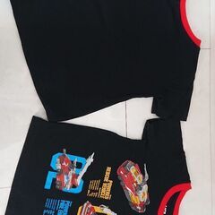 子供服100 半袖2枚 ユニクロ&トミカ 美品‼️の画像