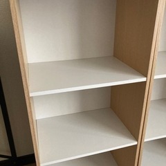 3段カラーボックス2台【無料】の画像
