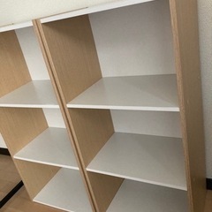 3段カラーボックス2台【無料】の画像