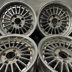 旧車ホイール Speed star Hart スピードスター 社外ホイール 15インチ 4本 6.5J4HPCD114.3約+9 希少 当時物　(VHD347)クレジットカード QRコード決済可能