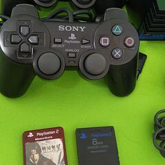 SONY★プレステ2★動作品★ソフト5本☆純正コントローラー2個★メモリカード付き の画像