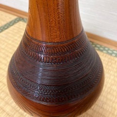 8/20まで《再値下げ》木製花瓶（大） フラワーベース 飛騨高山の画像