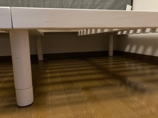 セミダブルベッドフレーム　高さ4段階調節可