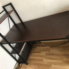 棚付きワークデスク製図テーブル作業に便利
