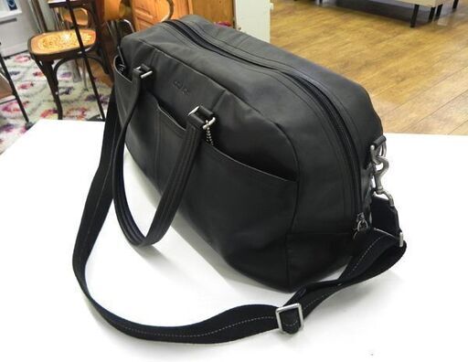本物 コーチ ボストンバッグ F70668 ビジネスバッグ レキシントン 2WAY ブラック レザー COACH 札幌市 厚別店 