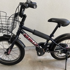 子供用自転車　16インチ　中古品　ネイビー