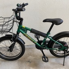 子供用自転車　16インチ　中古品　グリーン