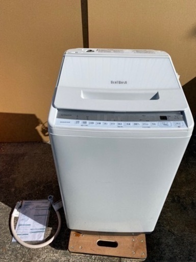 HITACHI 洗濯機 BW-V70F 2020年製 7.0kg ビートウォッシュ●