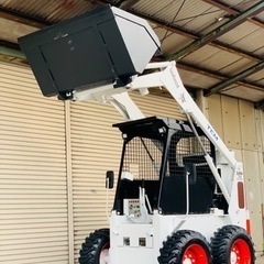 TCM ボブキャット 725 881時間 スキッドステアローダー ミニホイールローダー ショベルローダー4WD サイドミラー LEDライトの画像