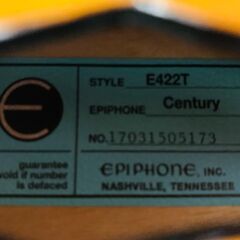 EPIPHONE(エピフォン）フルアコギターE422Tの画像