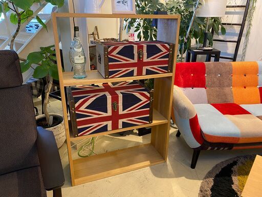 宇都宮でオシャレな家具を探すなら『オトワリバース！』無印良品 MUJI スタッキングシェルフ シェルフ フリーラック 収納棚 ナチュラル 中古品