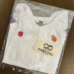 【新品 未使用】CHIM&CHILL 襟 レース フルーツ🍎刺繍...