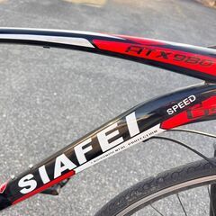 【商談中】SIAFEI ATX980 ロードバイク 前2段 後7段 14段ギア 黒/赤 700×25C  /  AJ-0434-1Fの画像