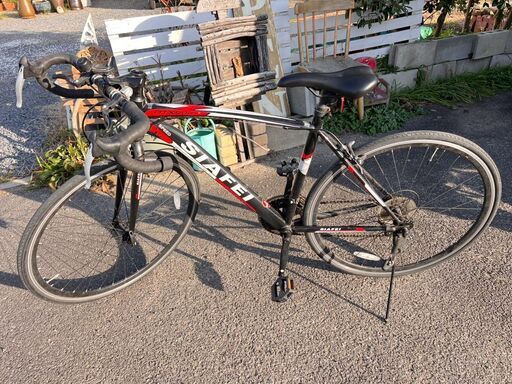 【商談中】SIAFEI ATX980 ロードバイク 前2段 後7段 14段ギア 黒/赤 700×25C  /  AJ-0434-1F