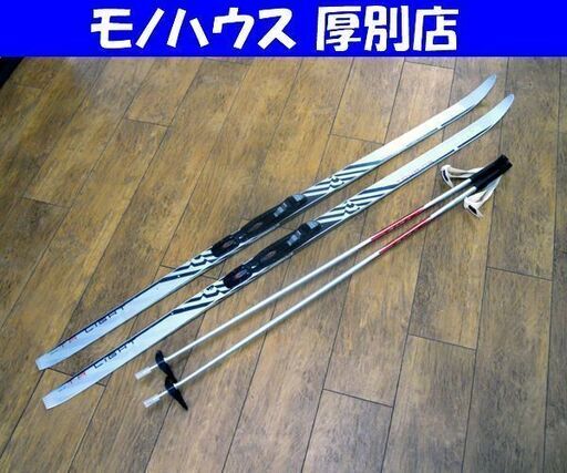 alpina 168cm クロスカントリースキー NNN規格 ビンディング付き板 ポールセット 歩くスキー ツーリング アルピナ 札幌市 厚別店