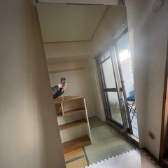 ウォールミラー　天井突っ張り　つっぱり式ミラーの画像