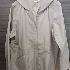 春秋ジャケット　3L　レディース　グレー　ベージュの画像