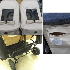 札幌市内近郊限定 エアバギー ココダブル キャメル 2人乗りベビーカー