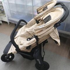 札幌市内近郊限定 エアバギー ココダブル キャメル 2人乗りベビーカー