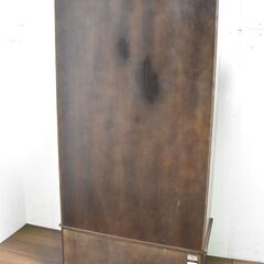 ヤ取終了7/3】≪y567≫カリモク ヴィンテージ ガラス扉 本棚/ブック