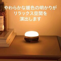 新品たくさん在庫　 電球色　超ミニのUSB充電式LEDランタンの画像