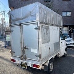 (決算セール)軽貨物コンテナ幌車 パネルバンの画像