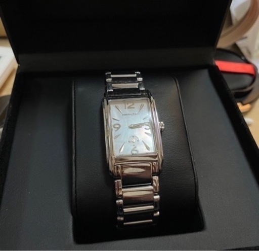 ハミルトン  レディースウォッチ オシャレなシェル文字盤✨値下げ！