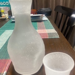 ガラス風　徳利とお猪口　