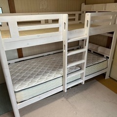 2段ベッド　サンウッディ　マットレス付